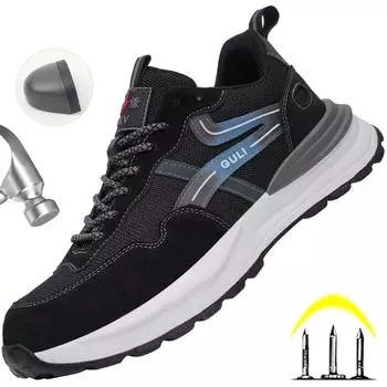 Рабочая обувь с пластиковым носком, изоляционная обувь 6 кВ, дышащая легкая защитная обувь, мужская и женская рабочая обувь, защитные кроссовки с защитой от ударов 36
