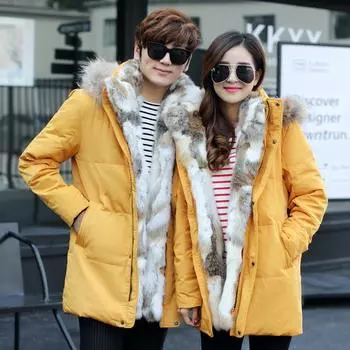 Рабочая одежда, новый пуховик для пары, мужская и женская утепленная зимняя мужская куртка средней длины 5XL