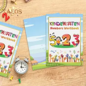 Рабочая тетрадь по числам для детского сада для детей дошкольного возраста, обучающая книга по обводке чисел для раннего обучения малышей 1 Set