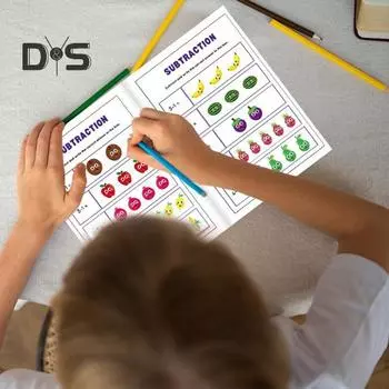 Рабочая тетрадь по числам для детского сада для детей дошкольного возраста, обучающая книга по обводке чисел для раннего обучения малышей 1 Set