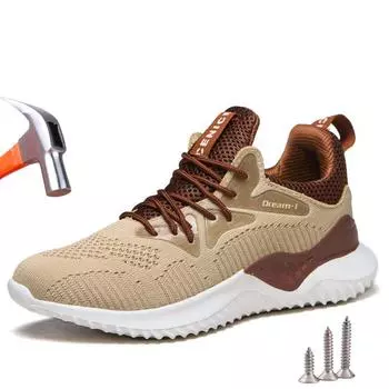Рабочая защитная обувь для мужчин, легкие защитные рабочие кроссовки, женская обувь со стальным носком, противоударные защитные ботинки с защитой от пирсинга 36
