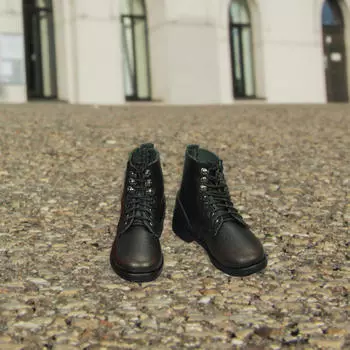 Рабочие ботинки-ботинки в масштабе 1/6, повседневный наряд в стиле ретро со шнуровкой, миниатюрный костюм для фигурки