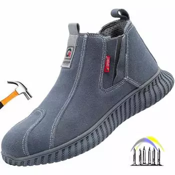 Рабочие ботинки для электросварщиков, защитная обувь с защитой от искр, защитная рабочая обувь с защитой от проколов, защитная обувь для промышленного применения, мужская обувь для работы 36