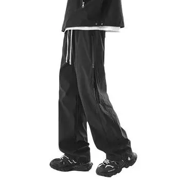 Рабочие брюки мужские высокие аркадные ретро брюки с несколькими карманами, повседневные брюки с обхватом щиколотки, простые и универсальные 6XL