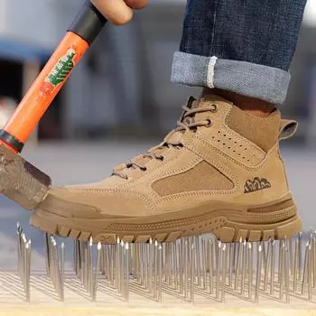 Рабочие кроссовки со стальным носком, мужская защитная обувь, устойчивая к проколам рабочая обувь, ботинки, неразрушимая обувь, защитная обувь 41