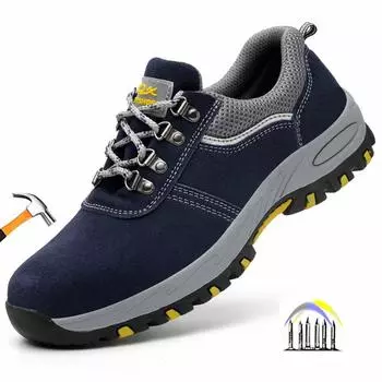 Рабочие кроссовки со стальным носком, противопрокольная рабочая обувь, защитная обувь для мужчин, противоожоговая сварочная обувь, неразрушимая обувь 36