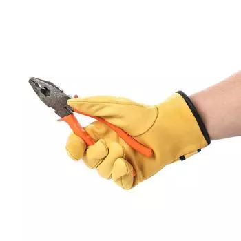 Рабочие перчатки из овчины, кожаные рабочие, сварочные, защитные, садовые, спортивные, мотоциклетные, сварщики, износостойкие перчатки Single-layer