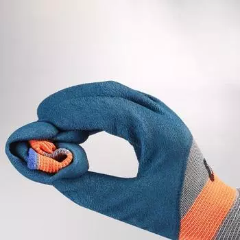 Рабочие перчатки из полиэстера, серые латексные перчатки Wostar, защитные для работы в саду, прочные нескользящие водонепроницаемые садовые перчатки onesize