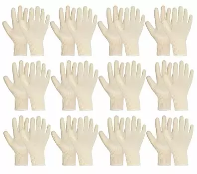 Рабочие перчатки Mannen II Белые Япония Бесплатно [Margo] #002 (12P) (БЕСПЛАТНЫЙ размер) белый