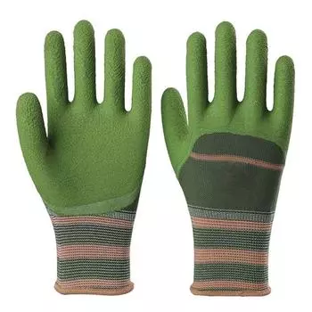 Рабочие перчатки с резиновым покрытием, 13 игл, эластичные, дышащие, вязальные перчатки, прочные, для механического ремонта