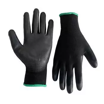 Рабочие перчатки с защитным покрытием Перчатки с полиуретановым и ладонным покрытием Защитные перчатки подходят для строительных и ремонтных машин