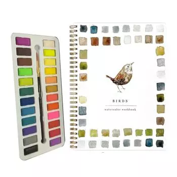 Рабочие тетради по акварели, рабочие тетради по акварели для начинающих, принадлежности для рисования художественных промыслов, акварельные книги для детей, взрослых, подростков One Size