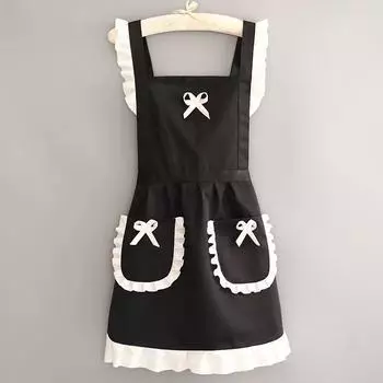 Рабочий фартук, современный простой женский кухонный рабочий фартук, хлопковая износостойкая рабочая одежда 70cmx95cm