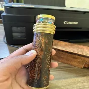 Рабочий калейдоскоп, гравированный латунный рождественский подарок для детей, разноцветный призматический калейдоскоп