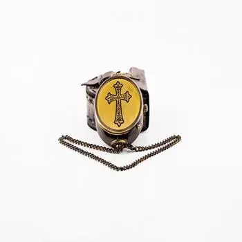 Рабочий компас из латуни с крестообразной отметкой 5,08 см в кожаном футляре в подарок для него