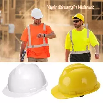 Рабочий шлем, прочная конструкция, высокая прочность, ударопрочность, ударопрочный, полноразмерный защитный шлем красный