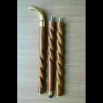 Рабочий стиль, латунная антикварная ручка с головой кобры, деревянная трость, трость, РУЧКА 36 Inch коричневый