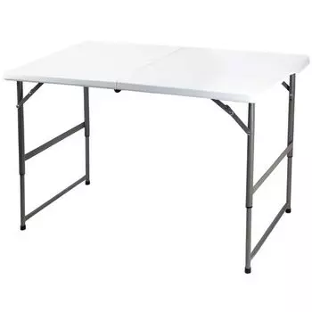 Рабочий стол из армированного пластика, складной переносной рабочий стол для кемпинга на открытом воздухе [Товар] белый