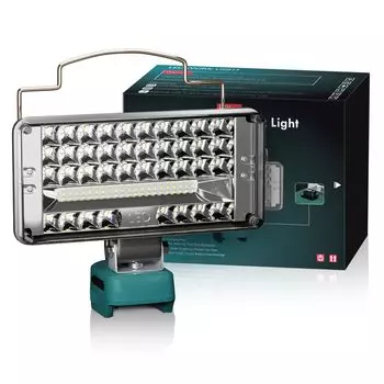 Рабочий свет Светодиодный рабочий прожектор Перезаряжаемый Makita 18V Совместимый гаражный светильник Освещение Уличный прожектор Рыболовный светильник Рабочий свет Makita