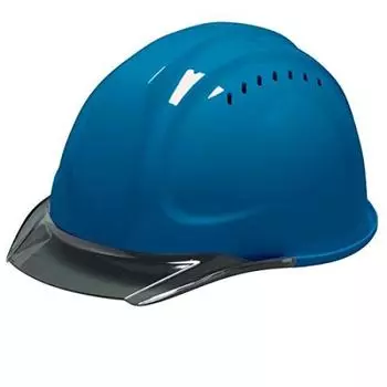 Рабочий вентилируемый аэродинамический шлем Sky [DIC Plastics], сетка, SYA-CV-SFE4M-M3, синий/дымчатый