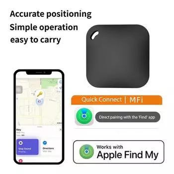 Работа с приложением Apple Find My, умный Bluetooth-трекер GPS, устройство напоминания об отсутствии ITag, локатор с рейтингом MFI, автомобильный ключ, питомец, дети, искатель