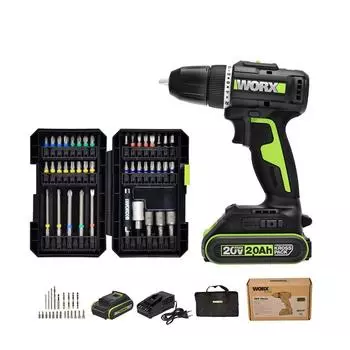 Работает аккумуляторная электрическая дрель 20 В 2,0 Ач BL WE212.1D