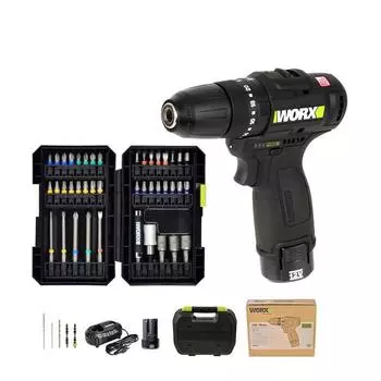 Работает аккумуляторная ударная дрель 12В 2.0Ач BL WE211D