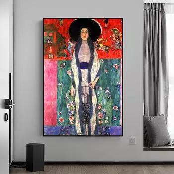 Работы Густава Климта, украшение в виде поцелуя, цветной постер, холст, живопись и настенные художественные принты для гостиной, для современного домашнего декора, без рамки 21*30cm