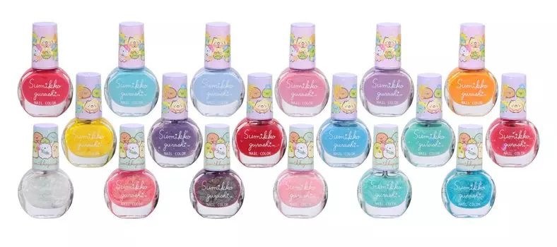 Race Sumikkogurashi Peelable Nail Polish Set of 18 Ages 231037 6+