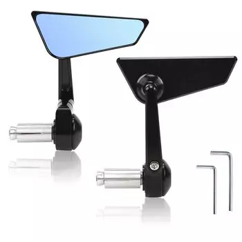 RACEAST зеркало на руль мотоцикла, универсальное, 22 мм, свободно регулируемое алюминиевое зеркало с ЧПУ для мотоцикла, подходит для уличного мотоцикла Z650 Z900 CB400F