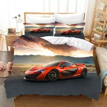 Racing Cars Bedding Set 3D Printed Duvet Cover Extreme Sports Home Decor Bedclothes For Adult Teen Boys Home Textiles 70x133cm 2pcs