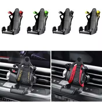 Racing Seat Design Car Phone Holder Mount Stand Suction Cup Smartphone Mobile Cell Support in Car Bracket for Iphone Samsung Mi красный