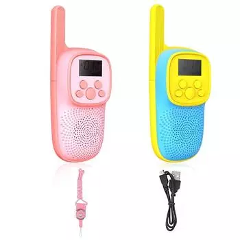 Рация для детей, перезаряжаемая игрушка, детские рации с зарядным устройством, рация, 4 упаковки, подарки на возраст от 3 до 12 лет