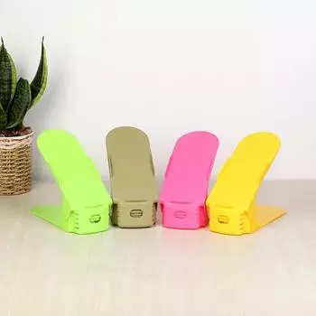 Rack Dreampeach Multi-color Display Shoes Rack Organizer Space-Saving Plastic Storage Shoes Rack Shoes Organizers светло-розовый