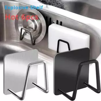 Rack Kitchen Sink Bathroom Accessories Hooks Shelf Cutlery Organizer Storage Drainer Dishes Drying Drain Home Organization 1pcs серебряный
