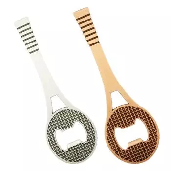 Racket Shaped Bottle Opener Multifunction Heavy Duty Metal Portable Beer Bottle Opener for Hotel Party Home Bar Restaurant