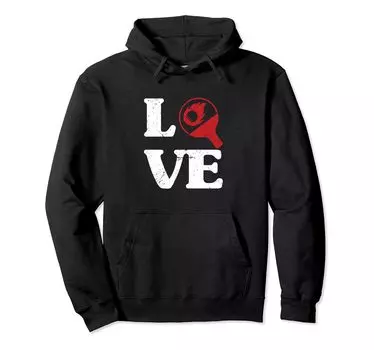 Racquetball Game Women and Table Tennis Lovers Hoodie Fans, Men, чёрный