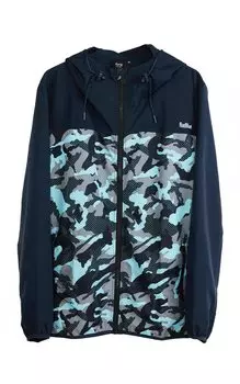 Rad Blue Mountain Water Running Light Rich Colors and Patterns Light [RadBlue] Men s Parka, Repellent, Wear, Outerwear, Raincoat, (XL, [MESHCAMO]