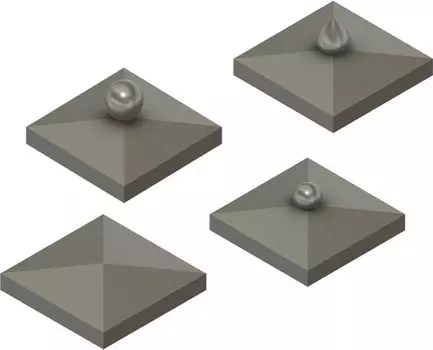 Rad Miniature General Purpose Pillar Roof 8 Pieces 3D Printer Kit RDM35B06 1/35