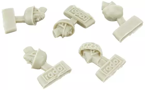 Rad Miniature Head Series World War II German Fallschirmjager Helmet 5 Pieces Resin Kit RDM35H02 1/35 (FJ) w/Headset