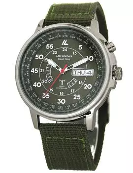 [Rad Weather] Радиочасы на солнечных батареях мужские 100 м водонепроницаемые часы lad017 (хаки)