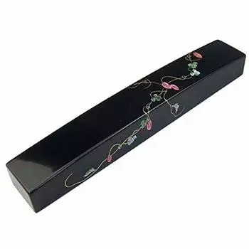 Raden Takaoka Lacquerware Paperweight, Karasuuri, 215g,
