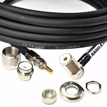RADILA низкочастотный коаксиальный радиокабель для измерения данных 5D FB 5DFB MP MLJ MJL MLMP MPML (Фудзикура 5D-FB) (3m) (МЛ-МП (съемный) соединитель) (Низкий КСВ, потери)