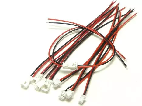 Radio mm pitch 2P connector with cable for Molex PicoBlade 5 sets of male and female micro Thu’s 1.25 (JST 1.25 JST)