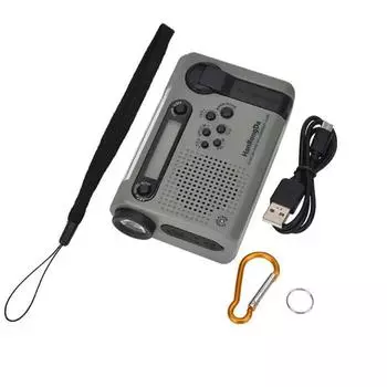 Радио с ручным приводом для чрезвычайных ситуаций, лампы для чтения 3 в 1, беспроводной динамик, для кемпинга на открытом воздухе