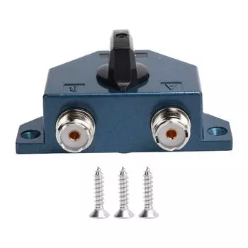 Радиоантенный переключатель Zine Alloy 2-позиционный адаптер-конвертер для антенны CA201