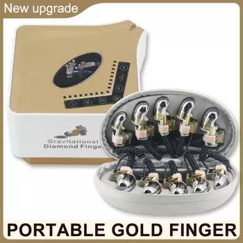Радиочастотный микротоковый золотой палец RF EMS косметический станок гравитационный алмазный палец массажер для лифтинга лица и тела