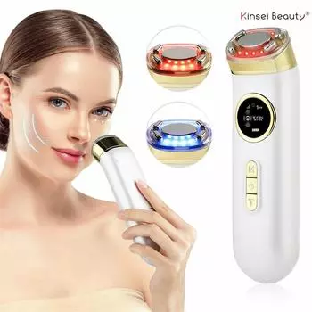 Радиочастотный ультразвуковой аппарат EMS, микротоковый косметический инструмент для лица, укрепляющий инструмент для ухода за кожей, против морщин