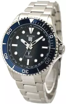 Радиочасы на солнечных батареях НОВЫЕ [Elgin] FK1427S-BLP мужские