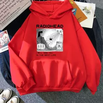 Radiohead RadioIndie Fan 2D Толстовка с принтом Повседневный пуловер большого размера Популярная уличная модная тенденция Одежда унисекс S